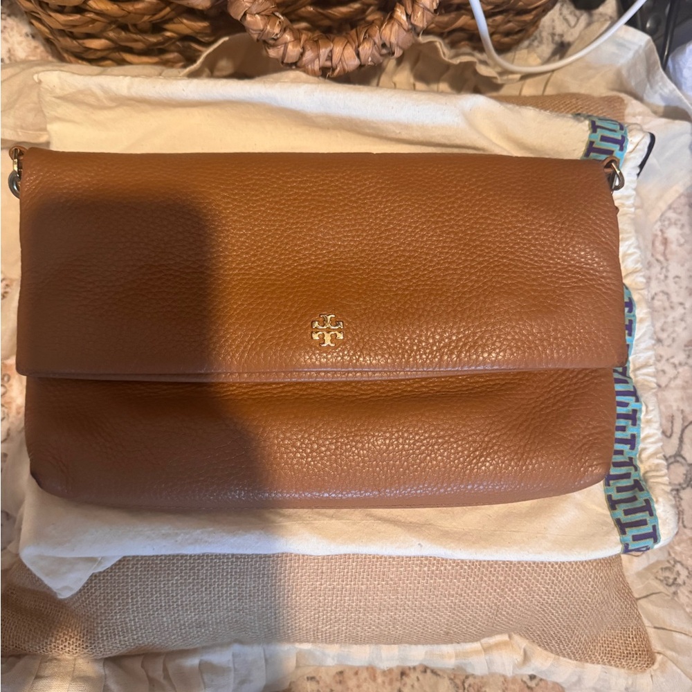 Tory Burch Tan Leather Crossbody Bag